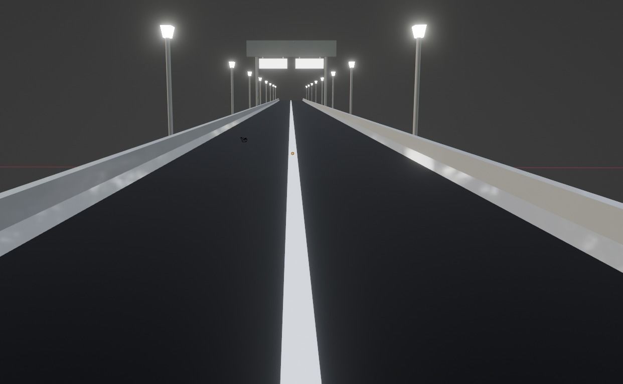 Drag strip 3D model_2