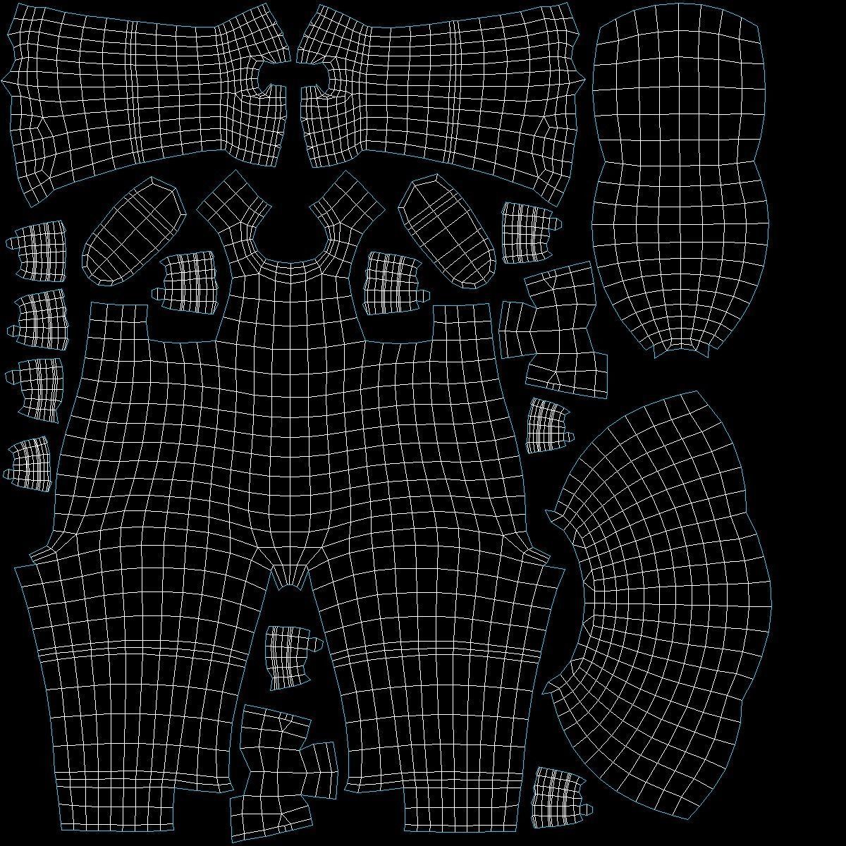 Adult Stylized Stickman in T-Pose Low-poly 3D model_23