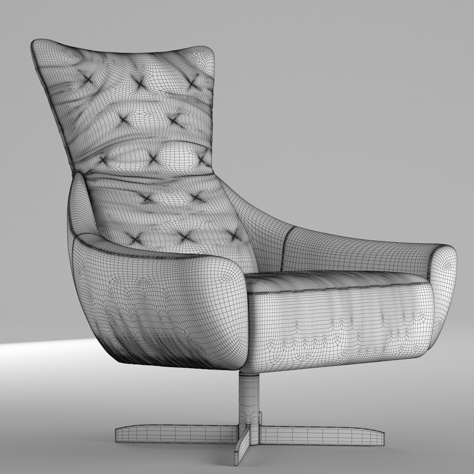 Armchair Loopy Loop Co 3D model_4