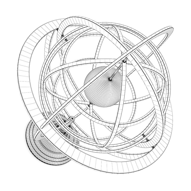 Armillary Sphere 3D model_1