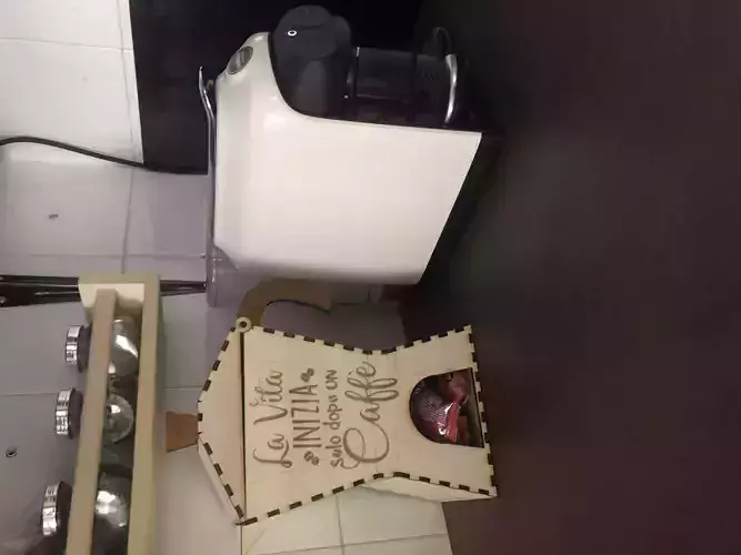 LASER CUT - COFFEE POD CAPSULE HOLDER 3D model
