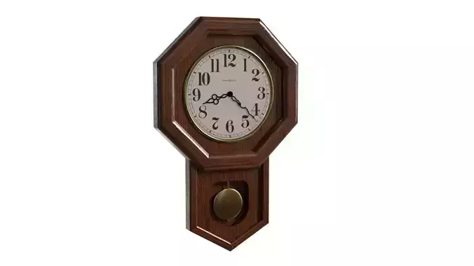Wooden Clock Vintage  3D model