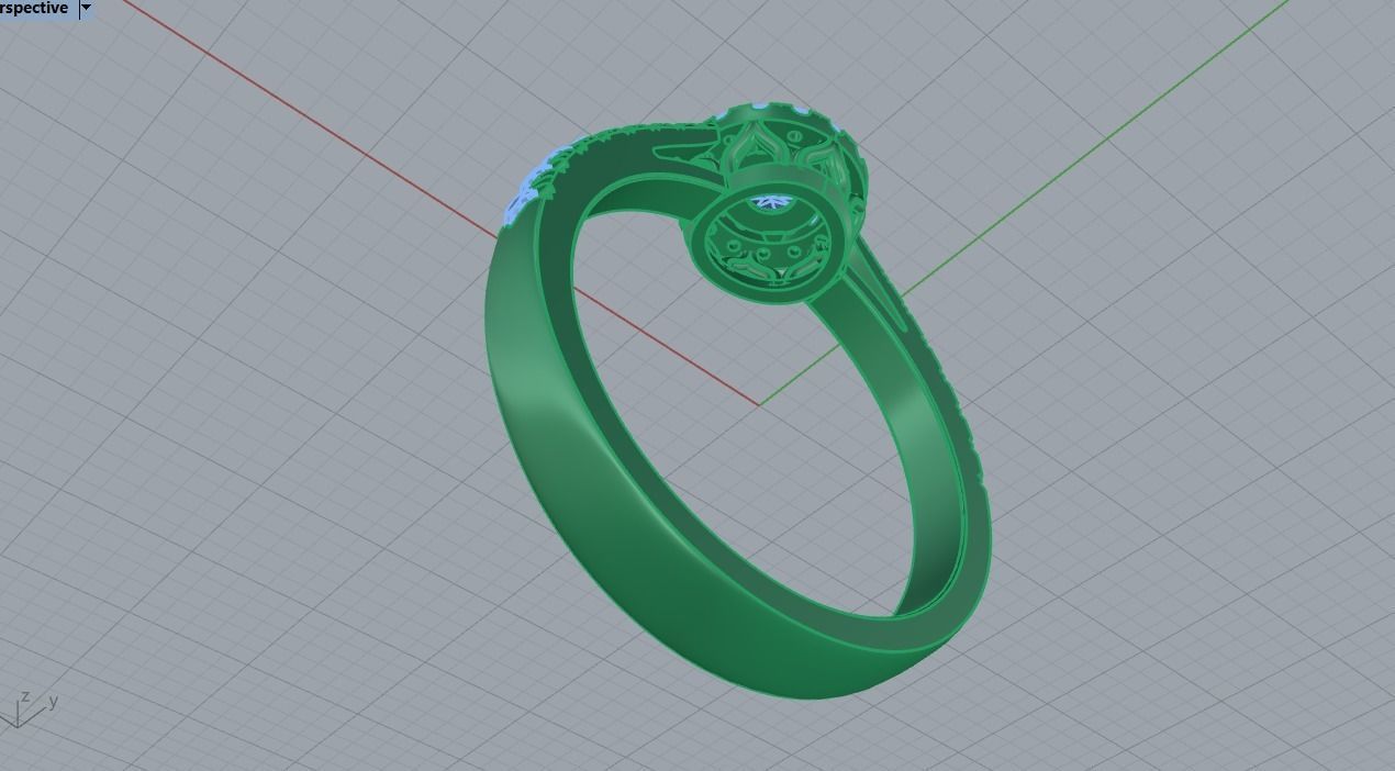 Women Wedding Rings 0032 3D print model_5