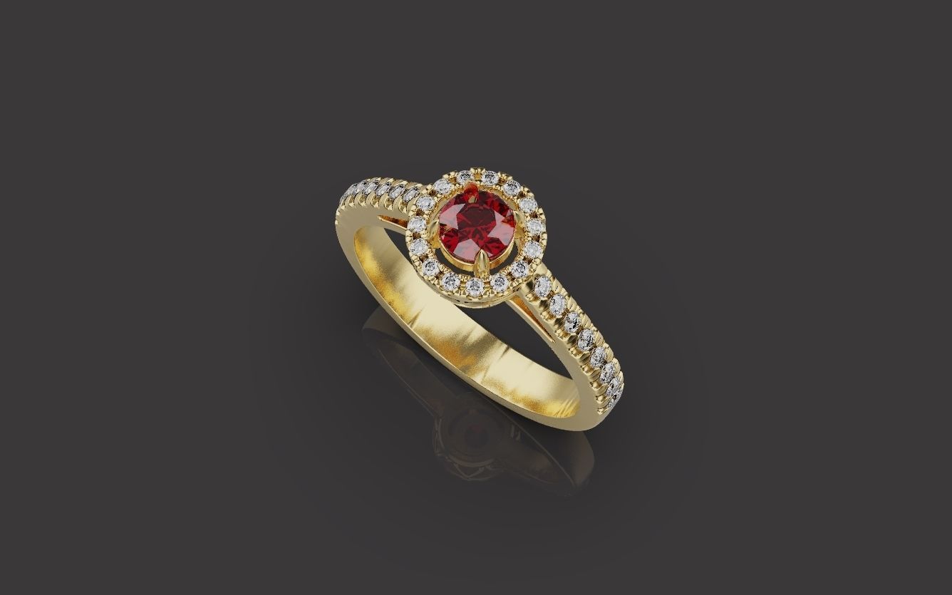 Women Wedding Rings 0032 3D print model_13