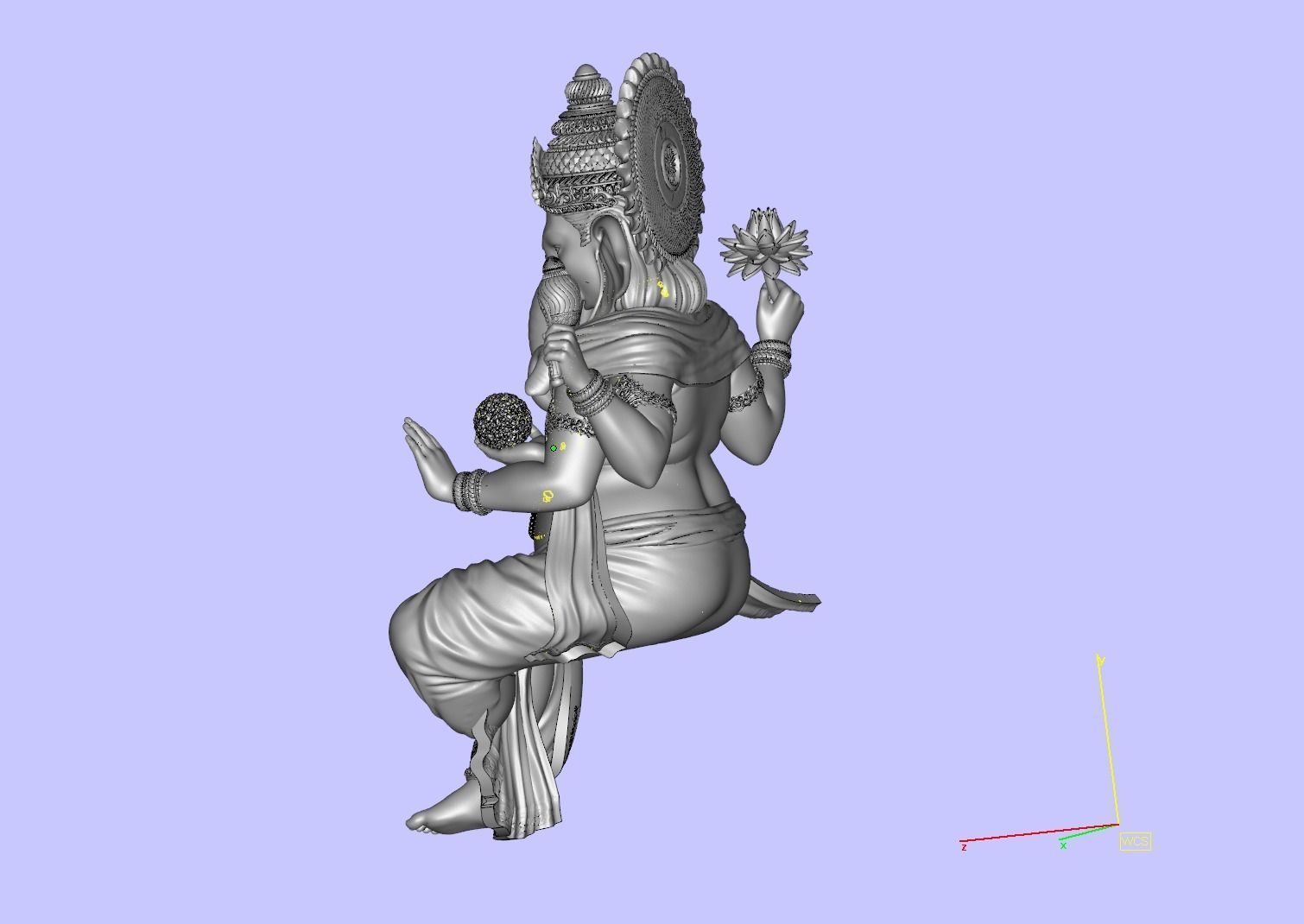 Ganesh 3D print model_4