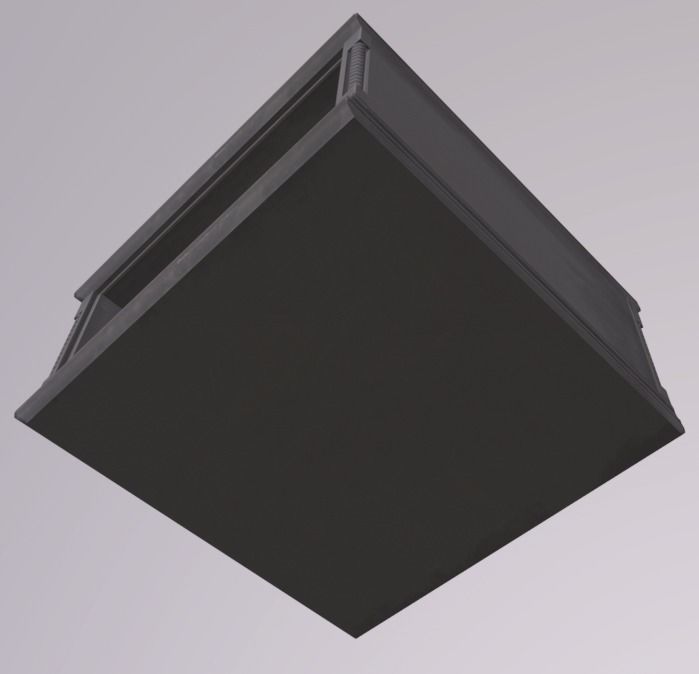 Shelve Wood White Low-poly 3D model_5