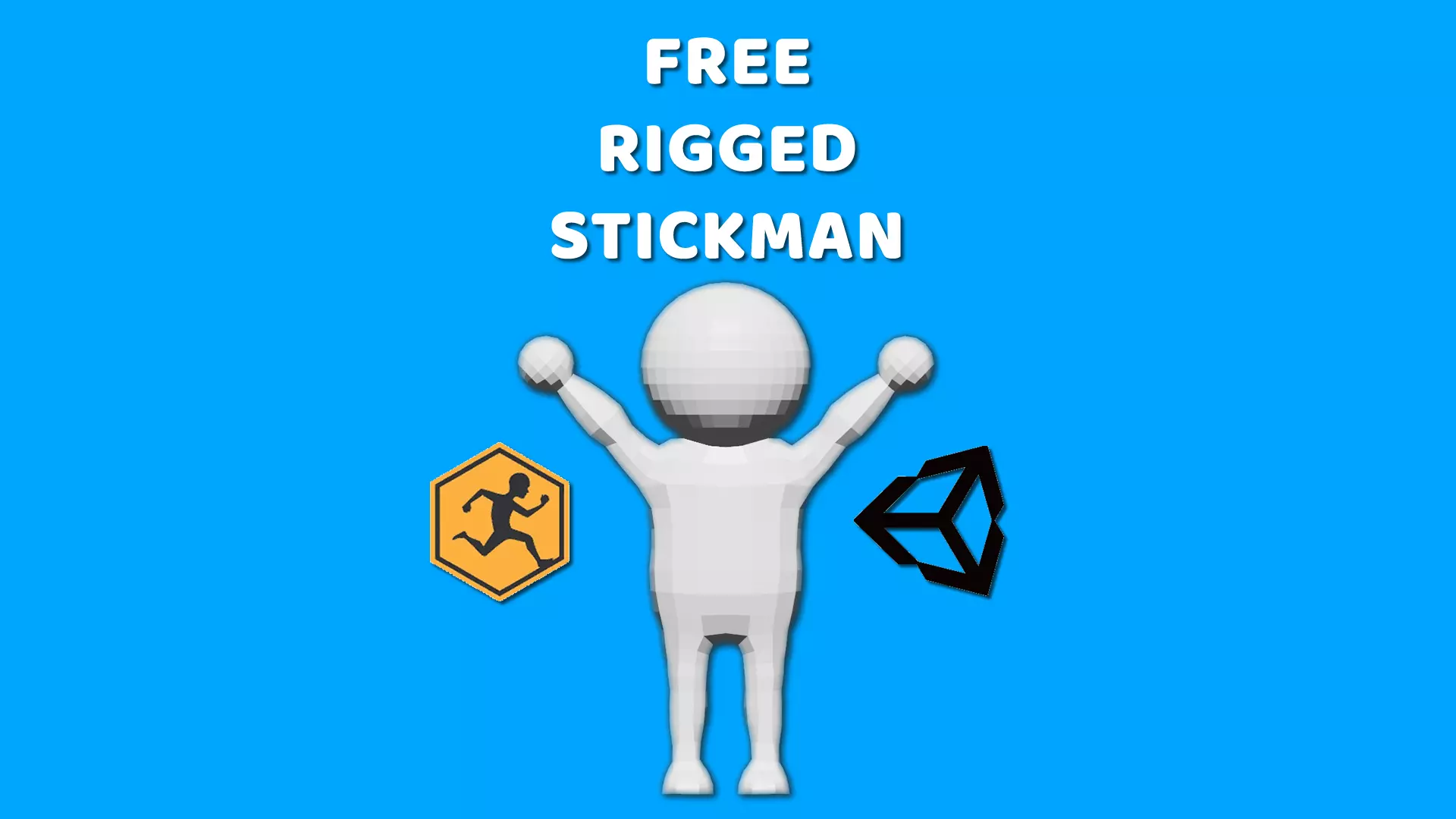 Free Lowpoly Stickman - Rigged Stickman - Chibi Free low-poly 3D model