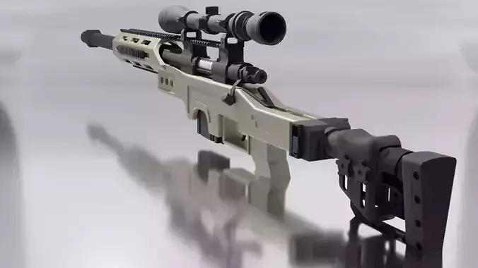 Sniper rifle L96 MB4411D OD with optics