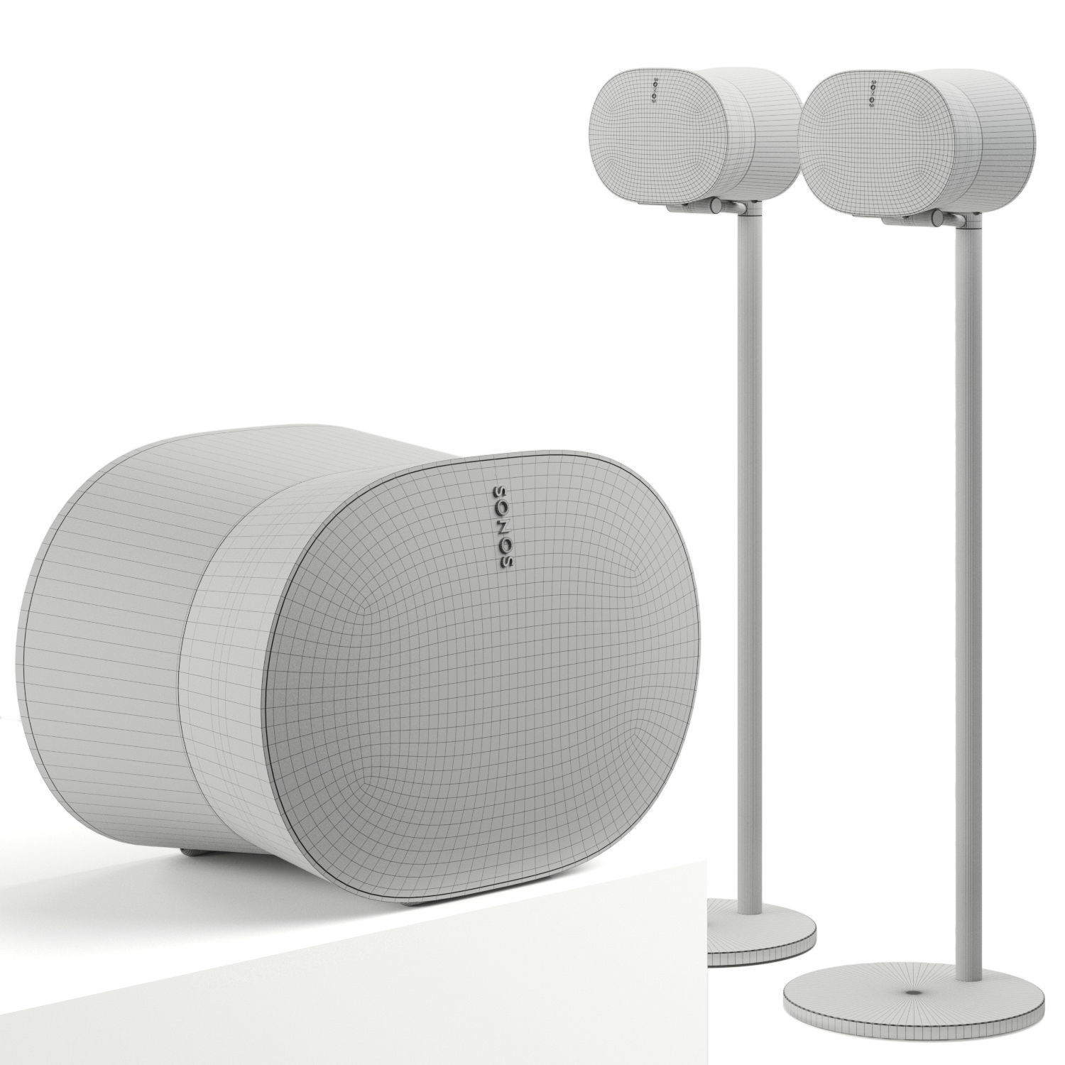Smart speakers Sonos Era 300 3D model_6