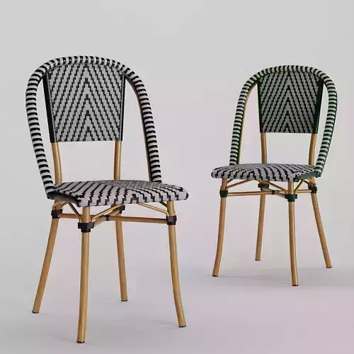 French Rattan Chair 4 pcs