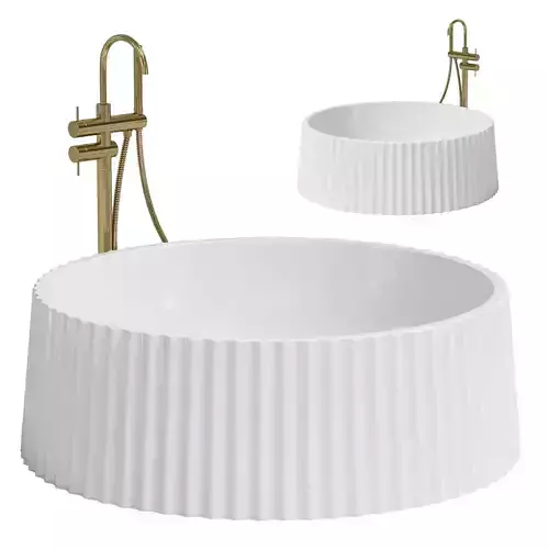 ARABESCATO LAMP FREESTANDING BATH