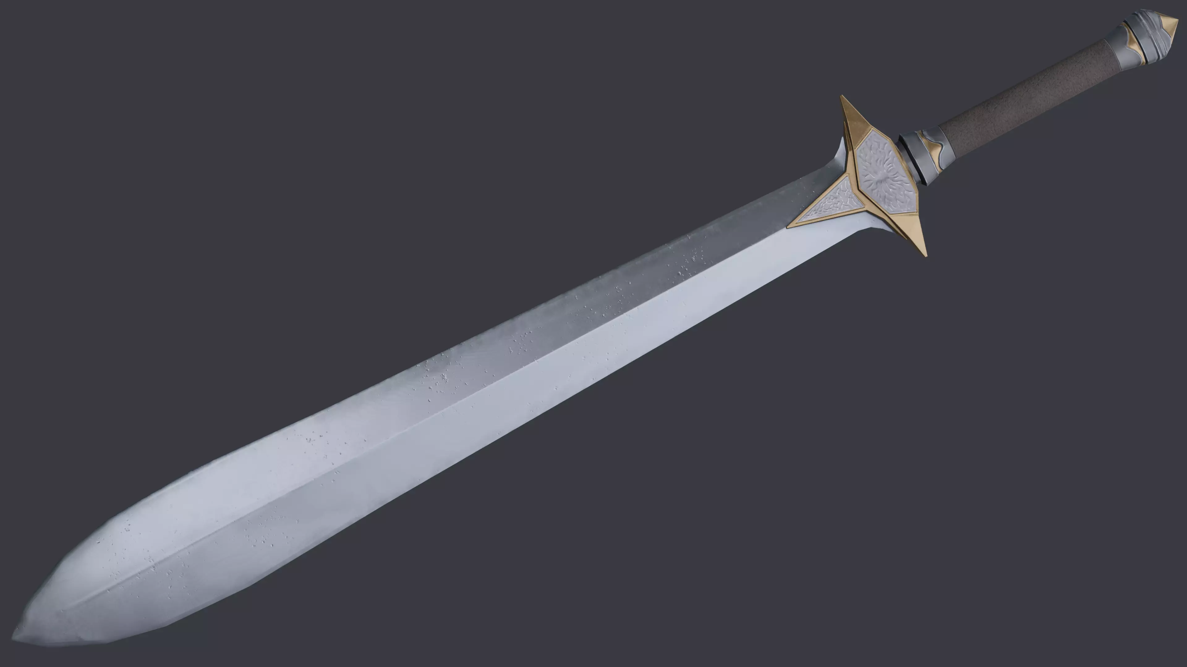 Sword 08 Low-poly 3D model_0