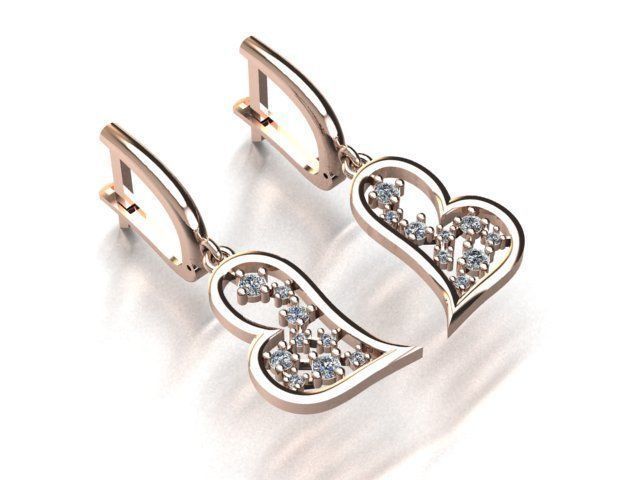 earrings 3D print model_1