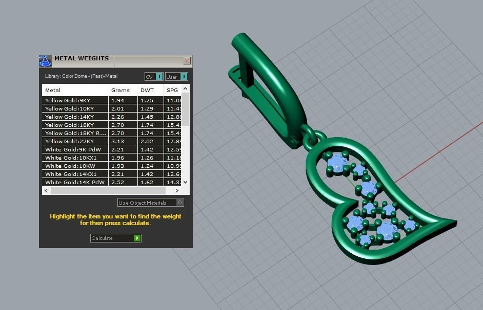 earrings 3D print model_6