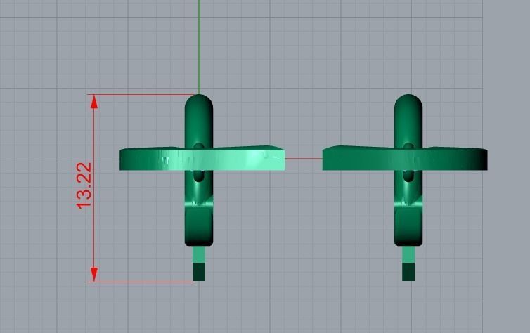 earrings 3D print model_9