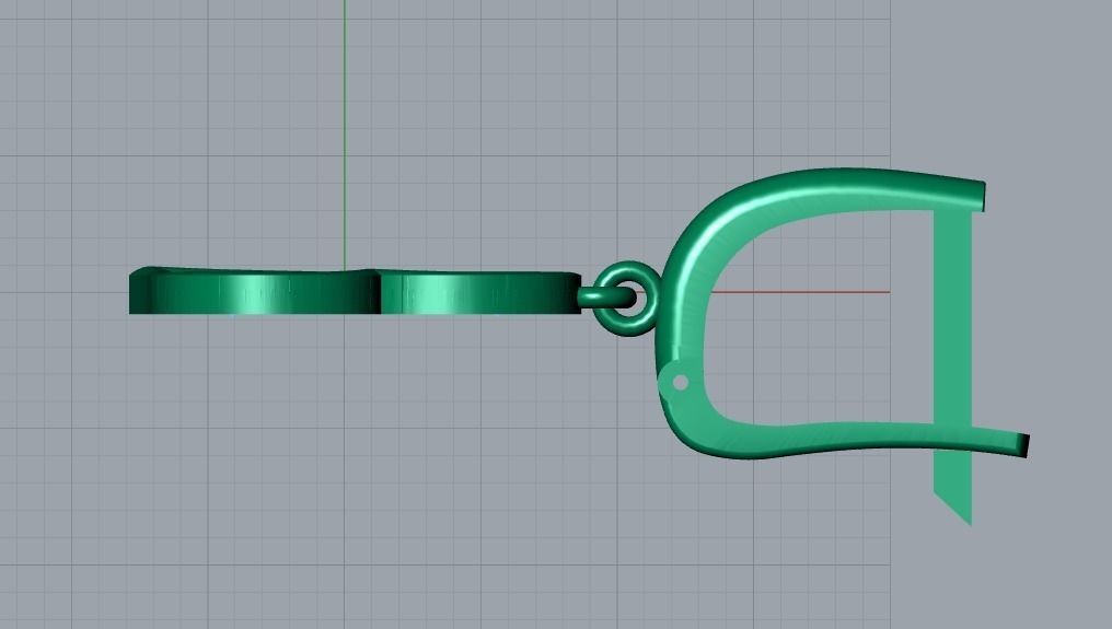 earrings 3D print model_10