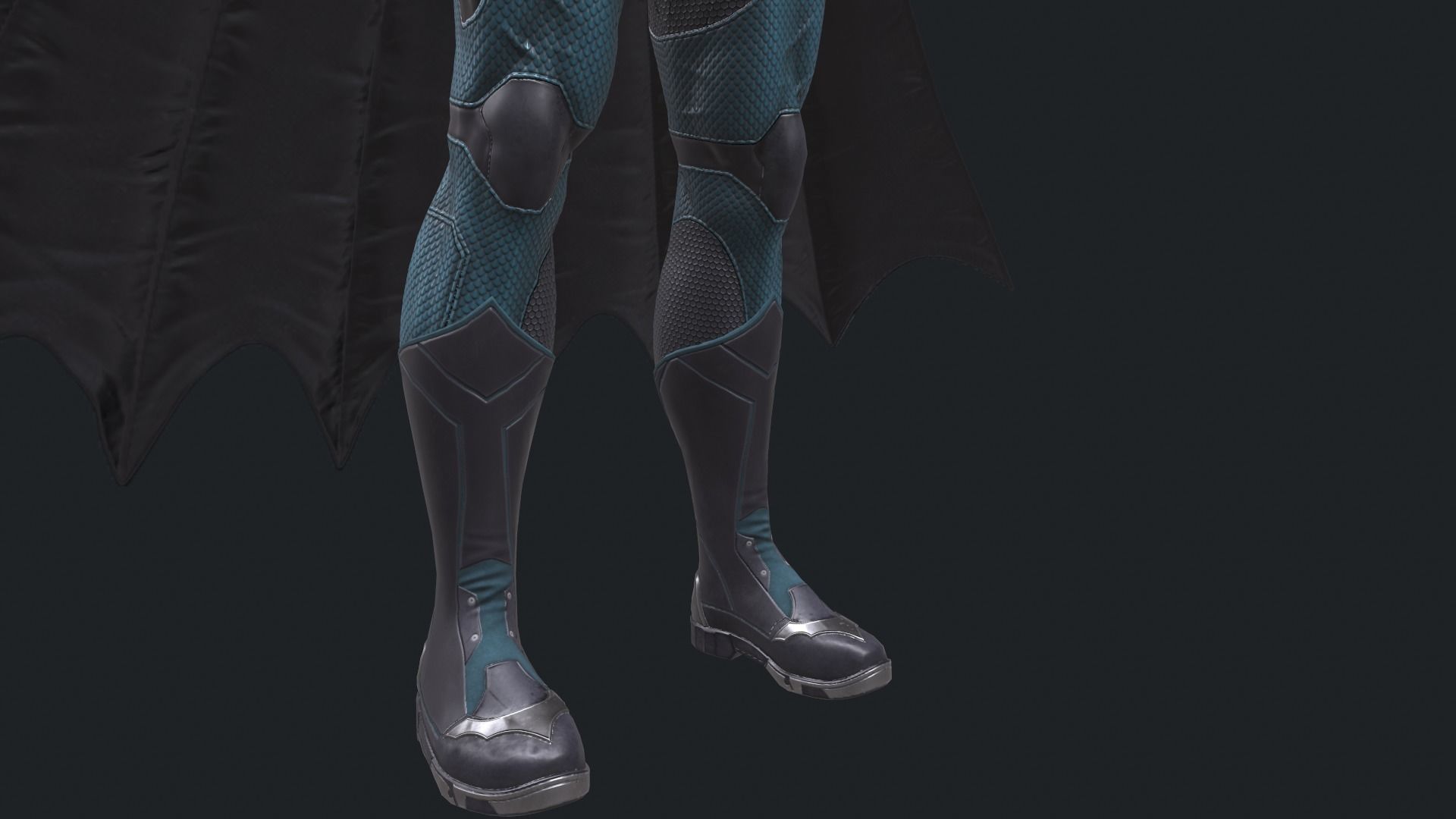 batman  high quality Low-poly 3D model_6