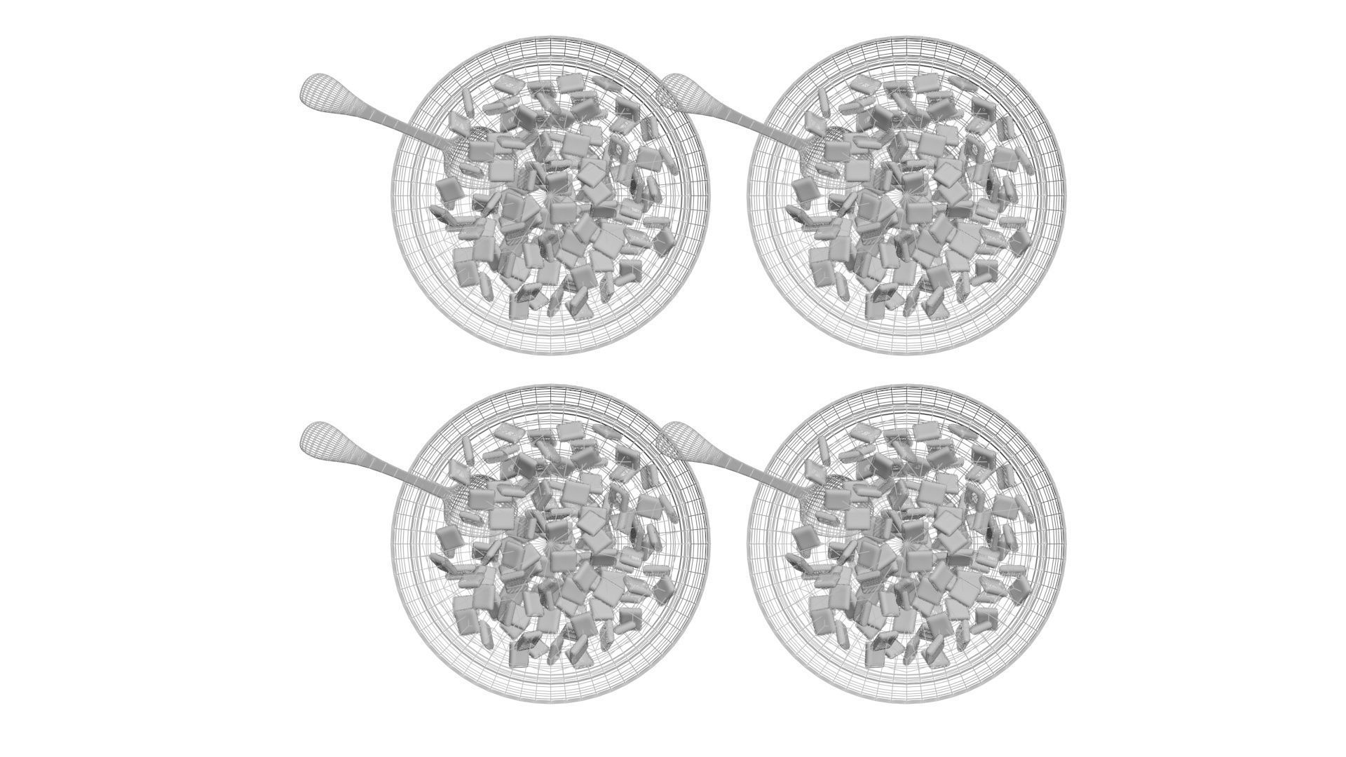 Bowl of Pillow Cereals 3D model_20