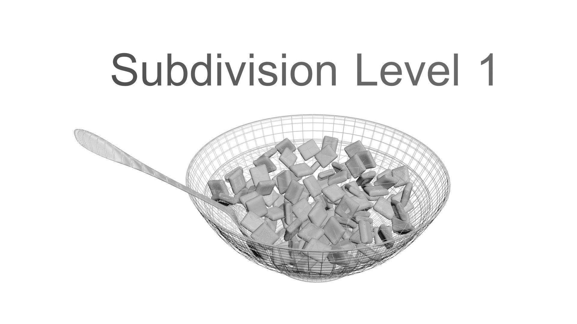 Bowl of Pillow Cereals 3D model_21