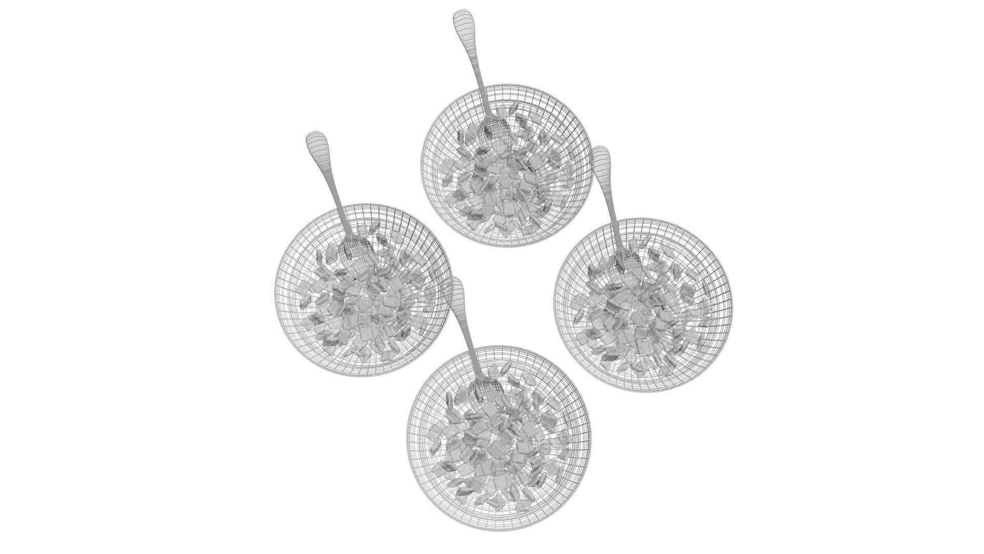 Bowl of Pillow Cereals 3D model_16