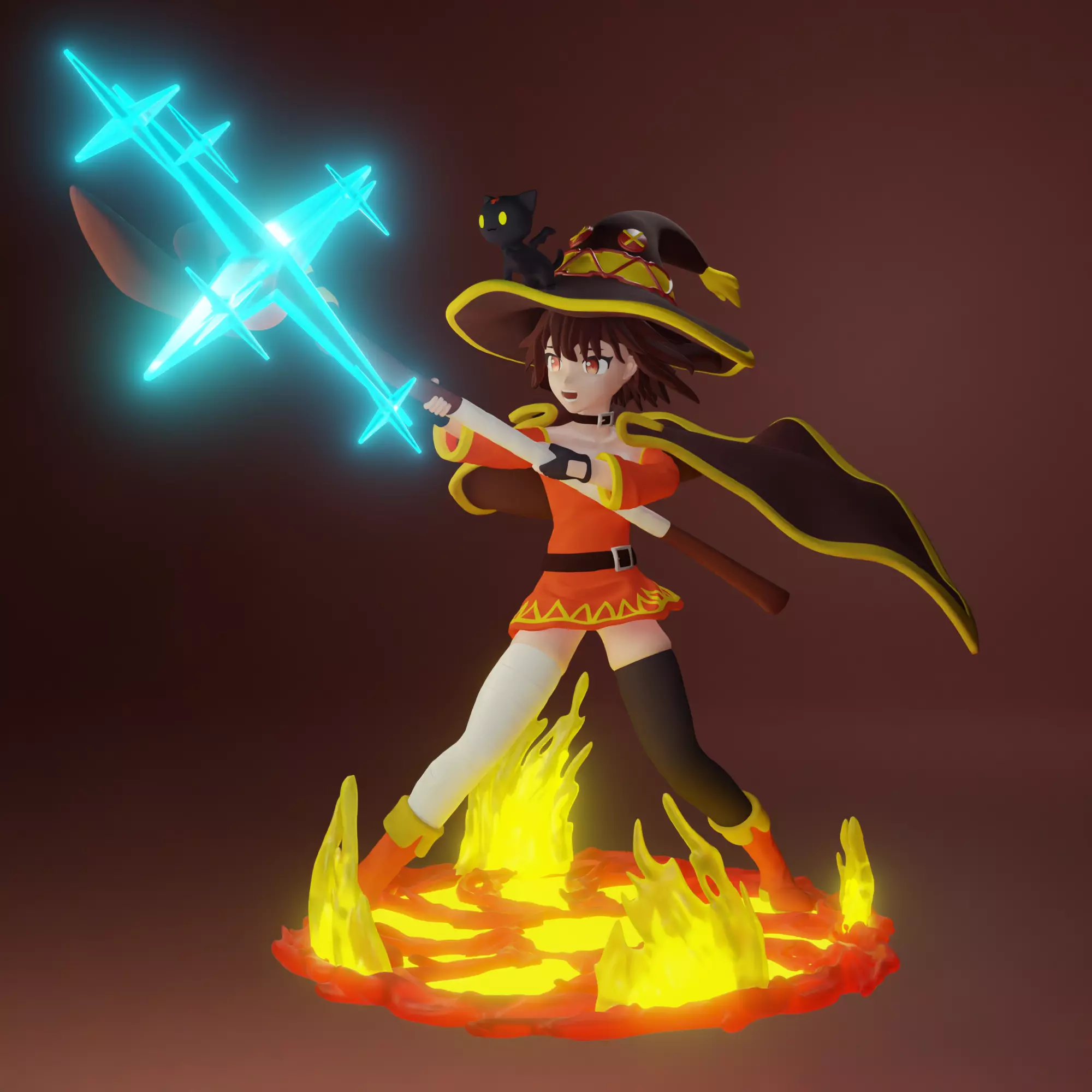 Megumin from Konosuba anime 3D print model_0