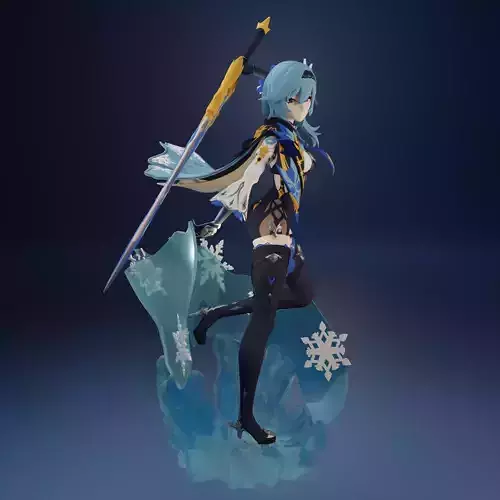 Eula from Genshin Impact 3D print model