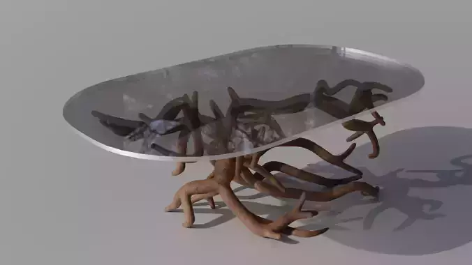 Organic roots Coffee Table 3D model