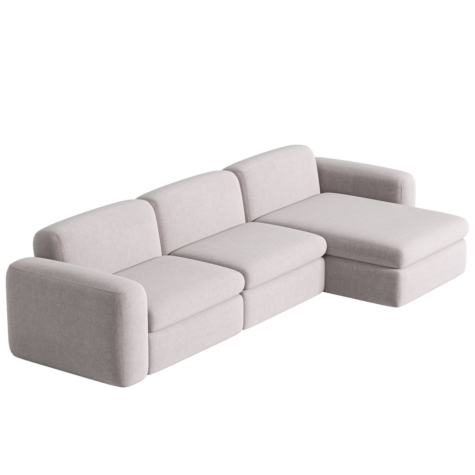 Botero sofa 3D model_1