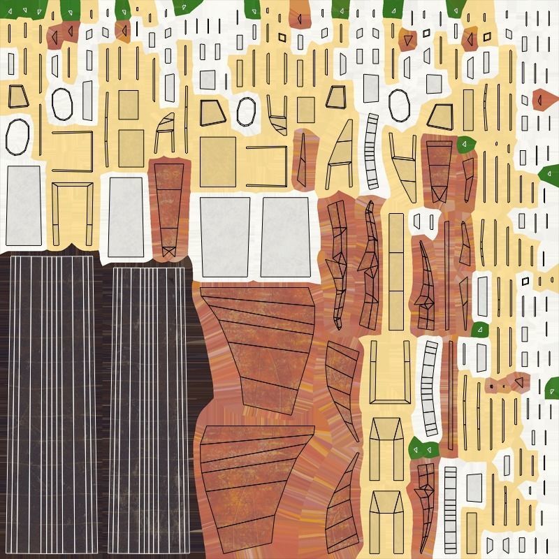 Axe - Orichalcum Low-poly 3D model_6