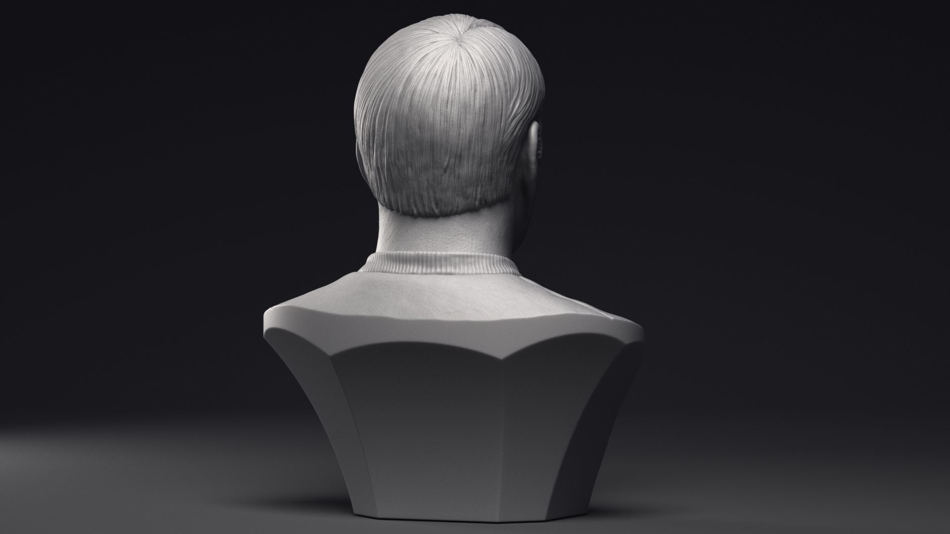 James Doohan as Montgomery Scott Bust Printable 3D Model 3D print model_20