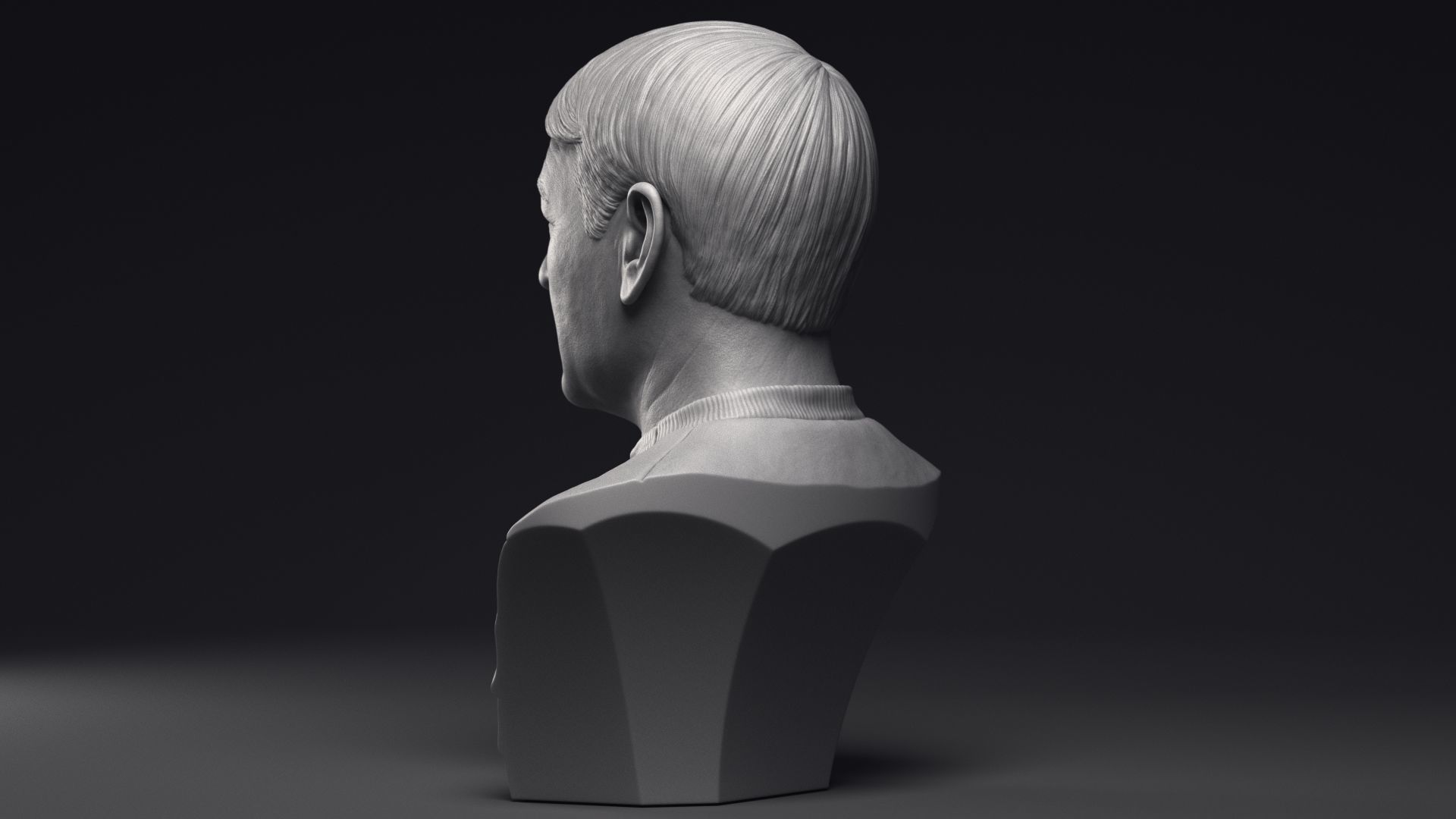 James Doohan as Montgomery Scott Bust Printable 3D Model 3D print model_17