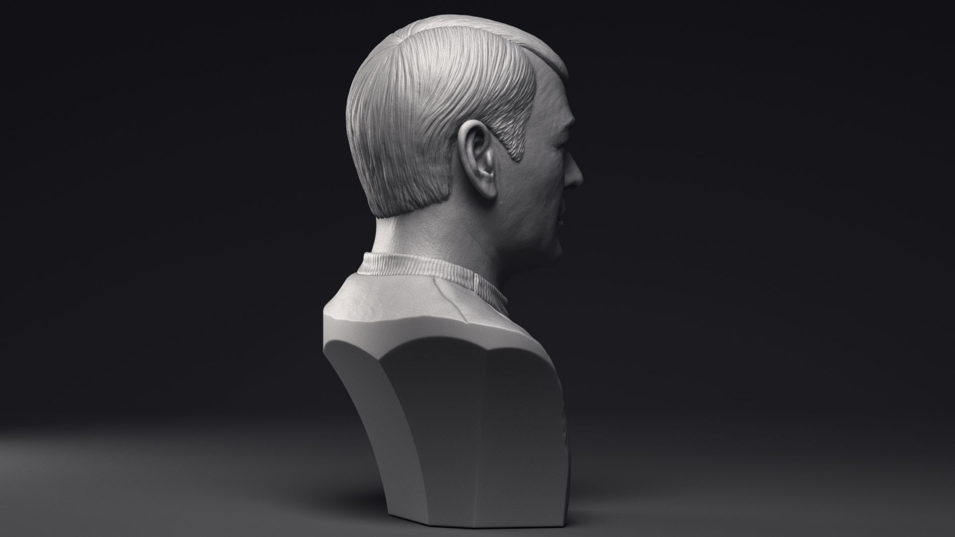 James Doohan as Montgomery Scott Bust Printable 3D Model 3D print model_23