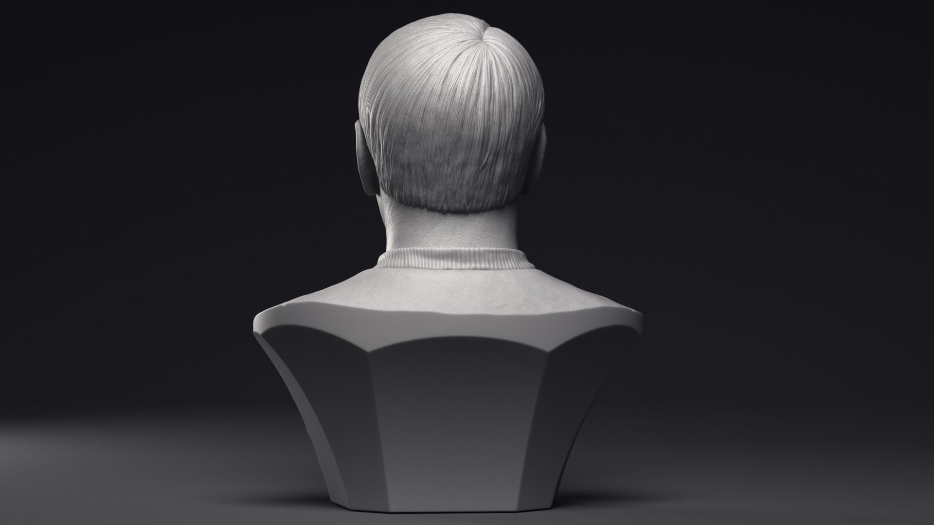 James Doohan as Montgomery Scott Bust Printable 3D Model 3D print model_19