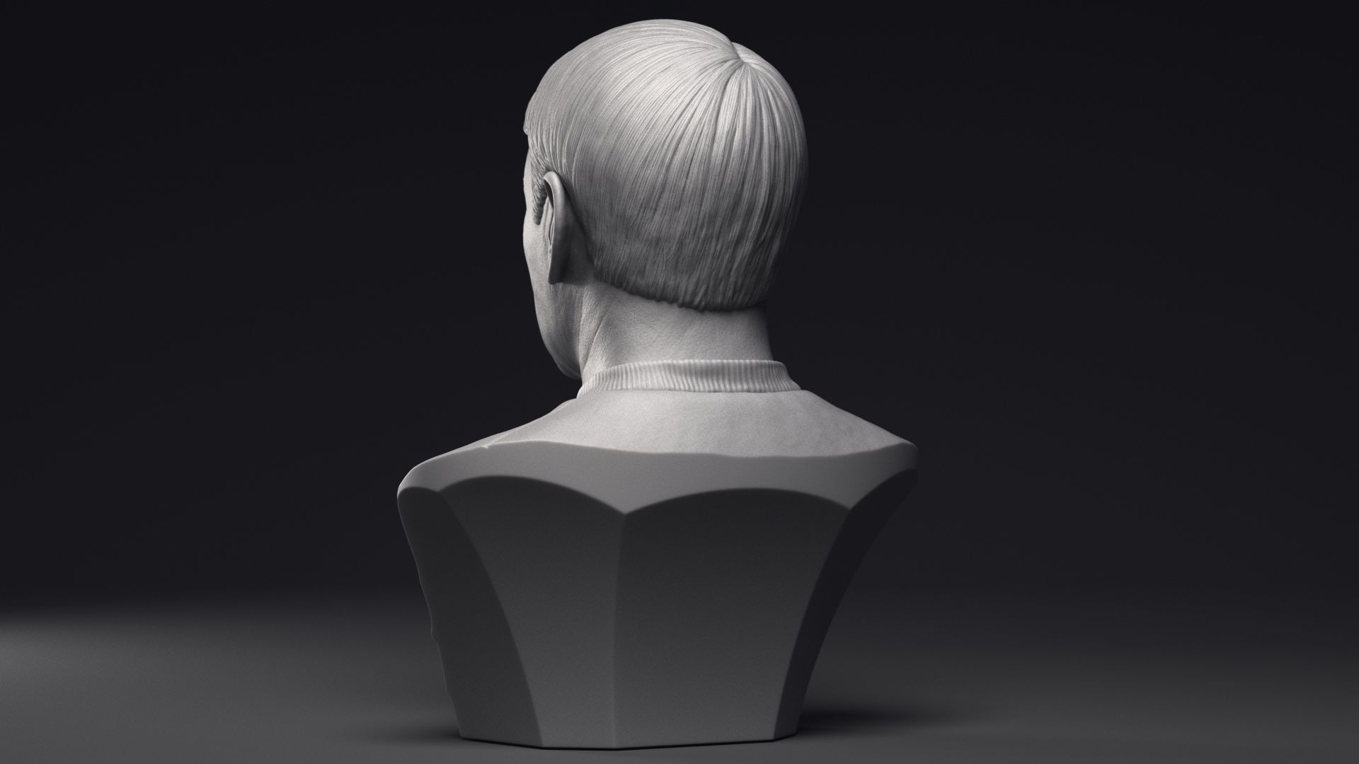 James Doohan as Montgomery Scott Bust Printable 3D Model 3D print model_18