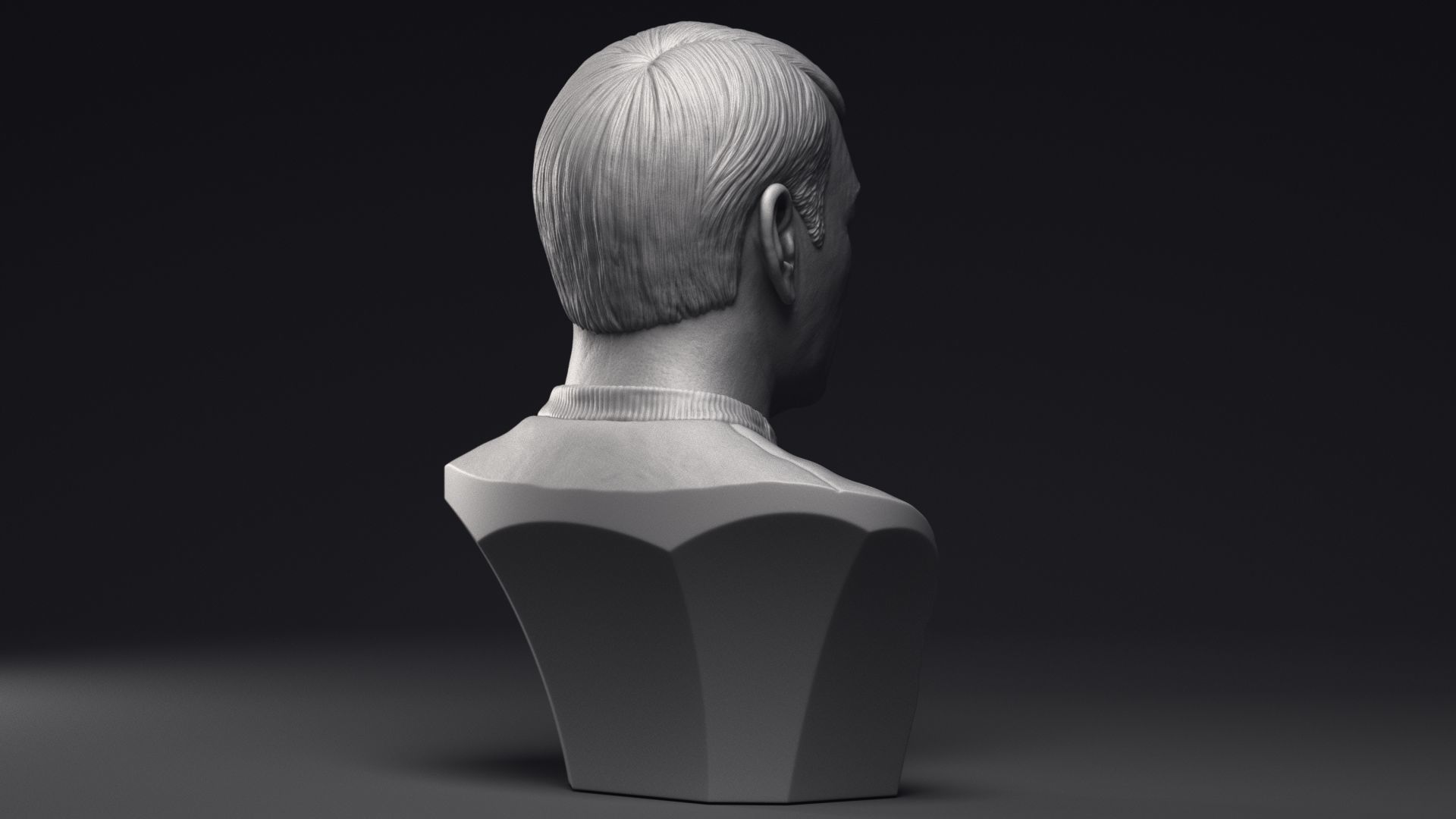 James Doohan as Montgomery Scott Bust Printable 3D Model 3D print model_21