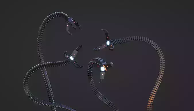 Doctor Octavius tentacles from SpiderMan Free 3D model