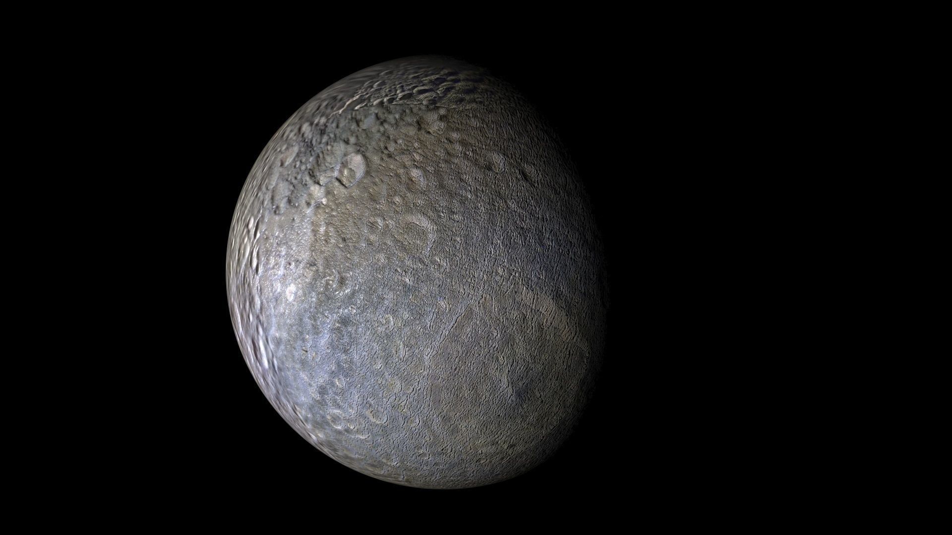 Mimas Planet 3D model_1