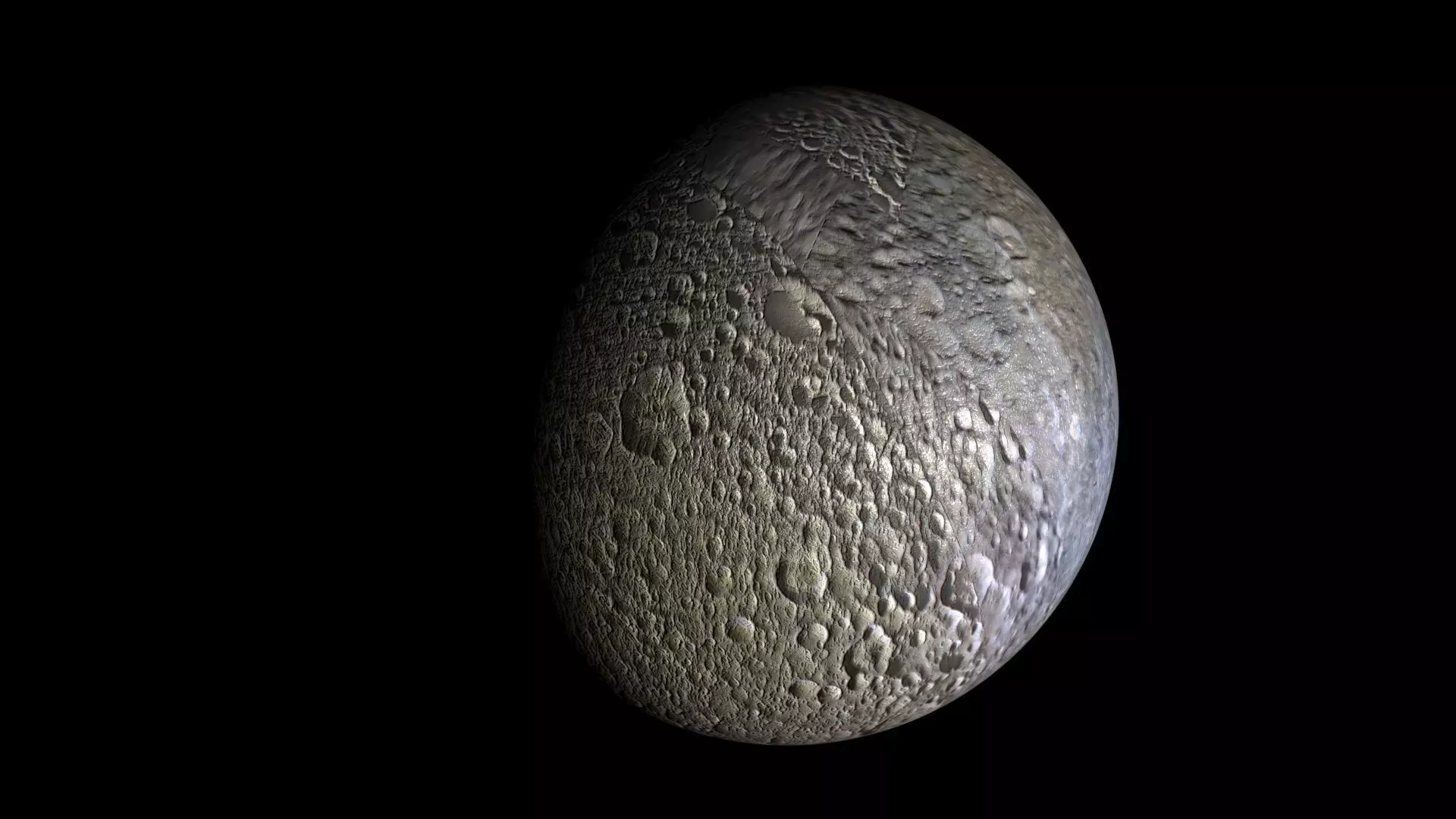 Mimas Planet 3D model_0