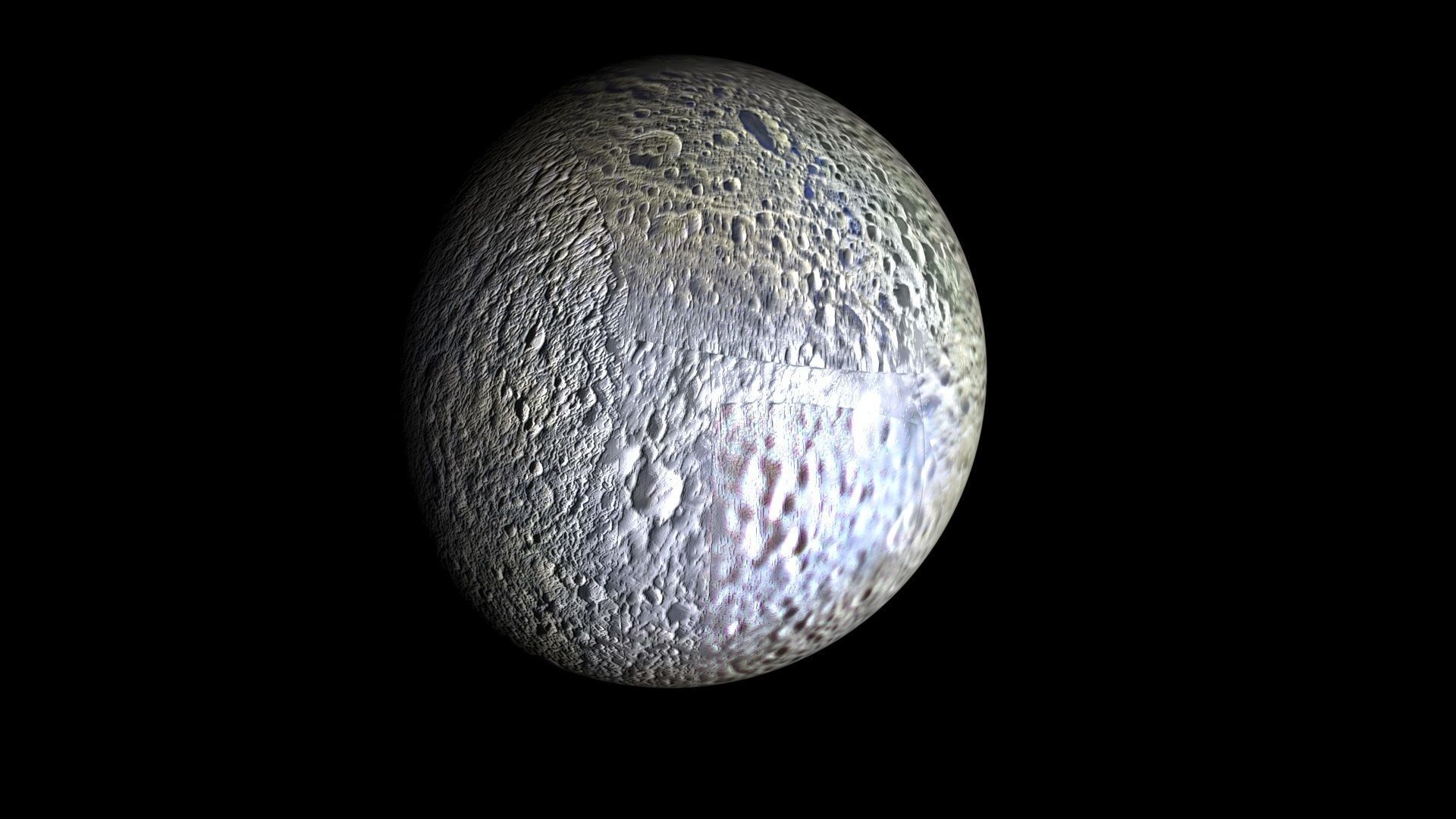 Mimas Planet 3D model_3