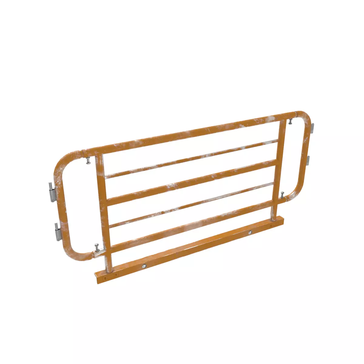 Steel Railing Low-poly 3D model_0