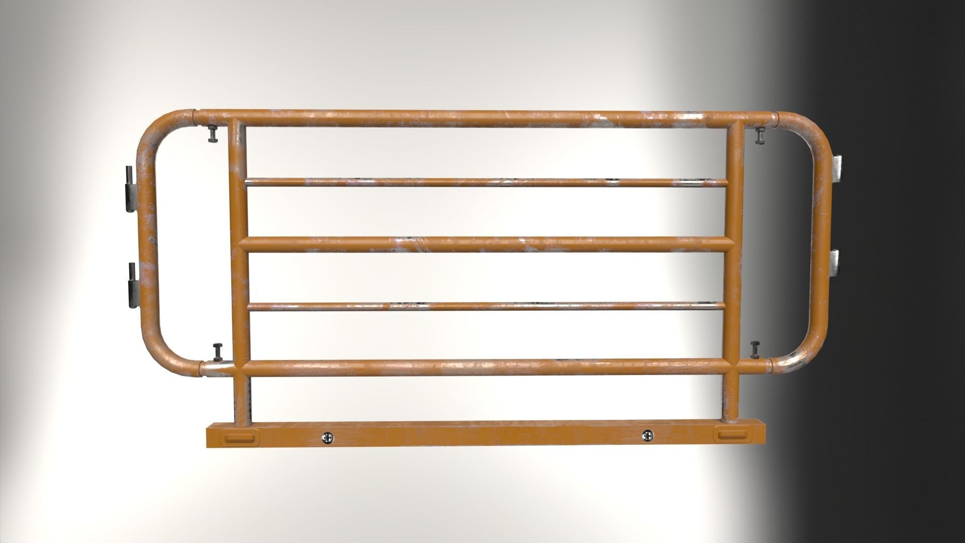 Steel Railing Low-poly 3D model_4