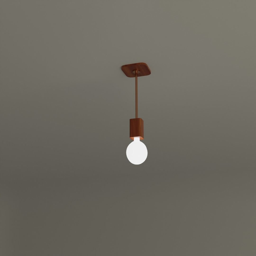 Kitchen lamp Low-poly 3D model_2