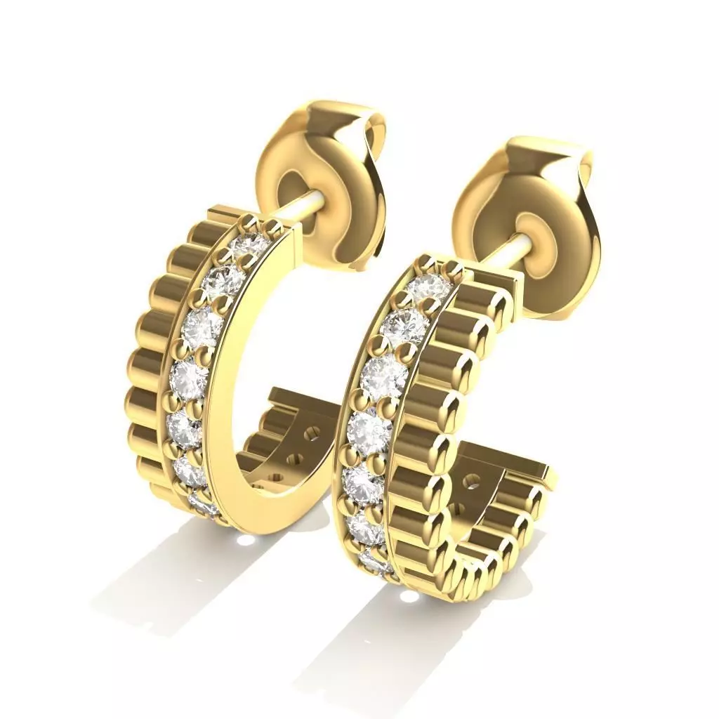 BOUCHERON EARRINGS 3D print model