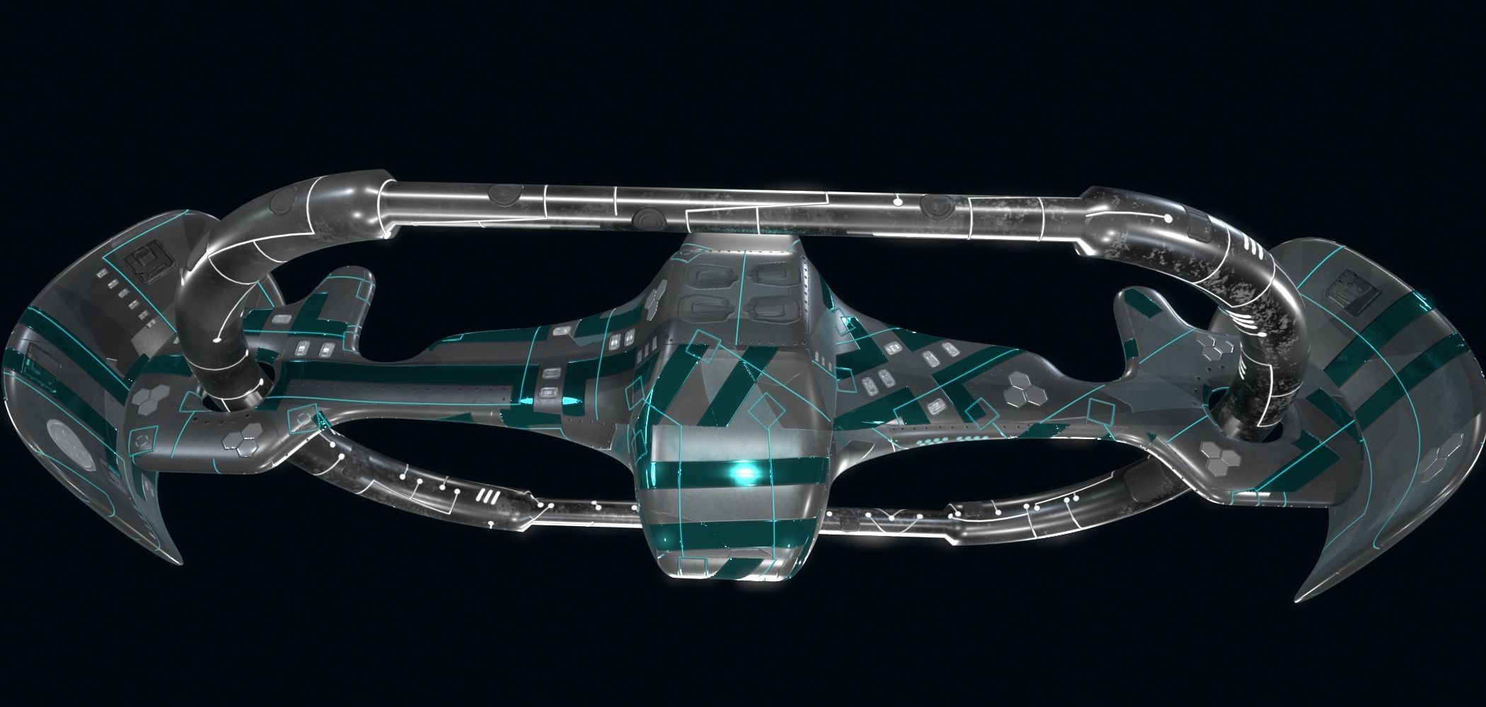 Spaceship 3D model_8
