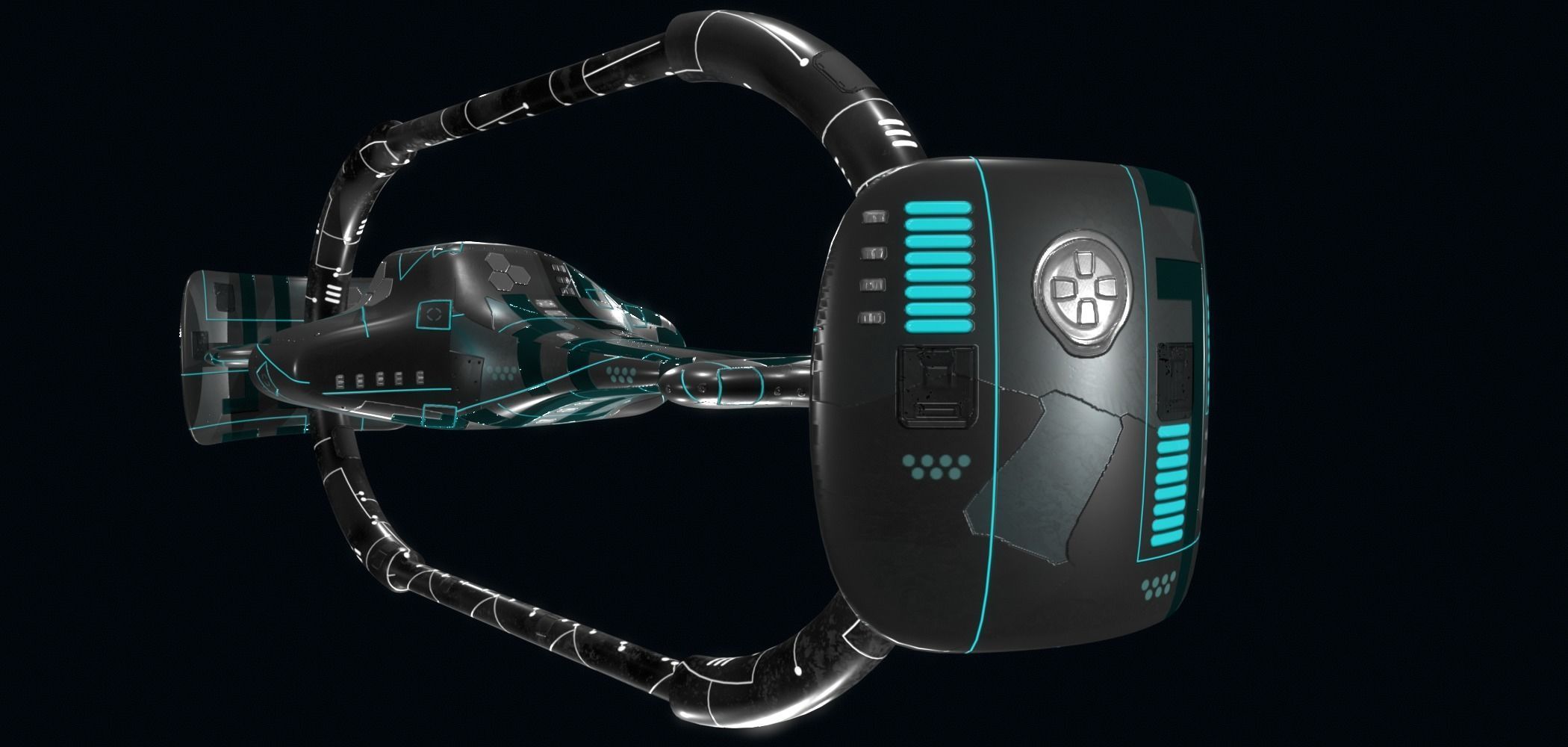 Spaceship 3D model_6