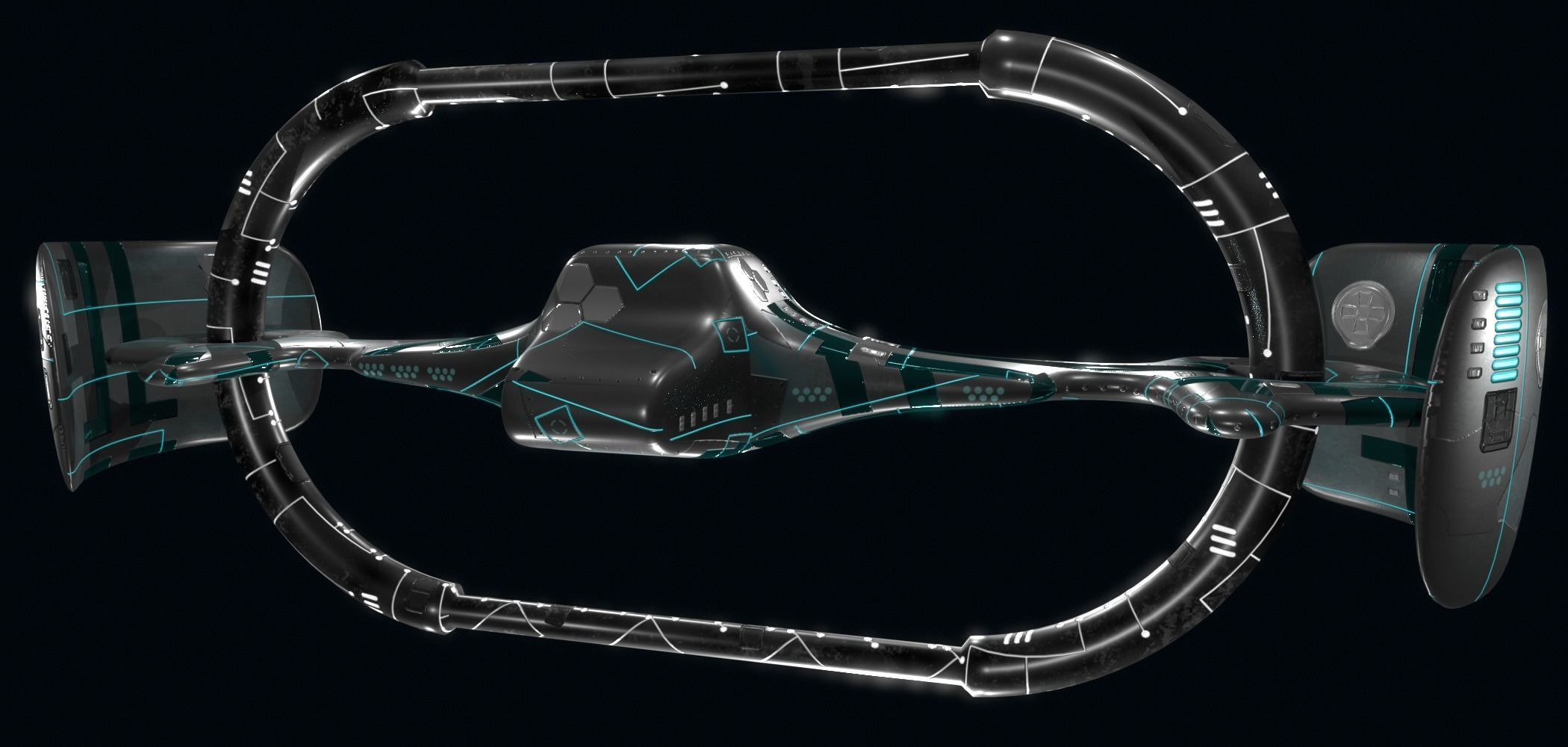 Spaceship 3D model_5