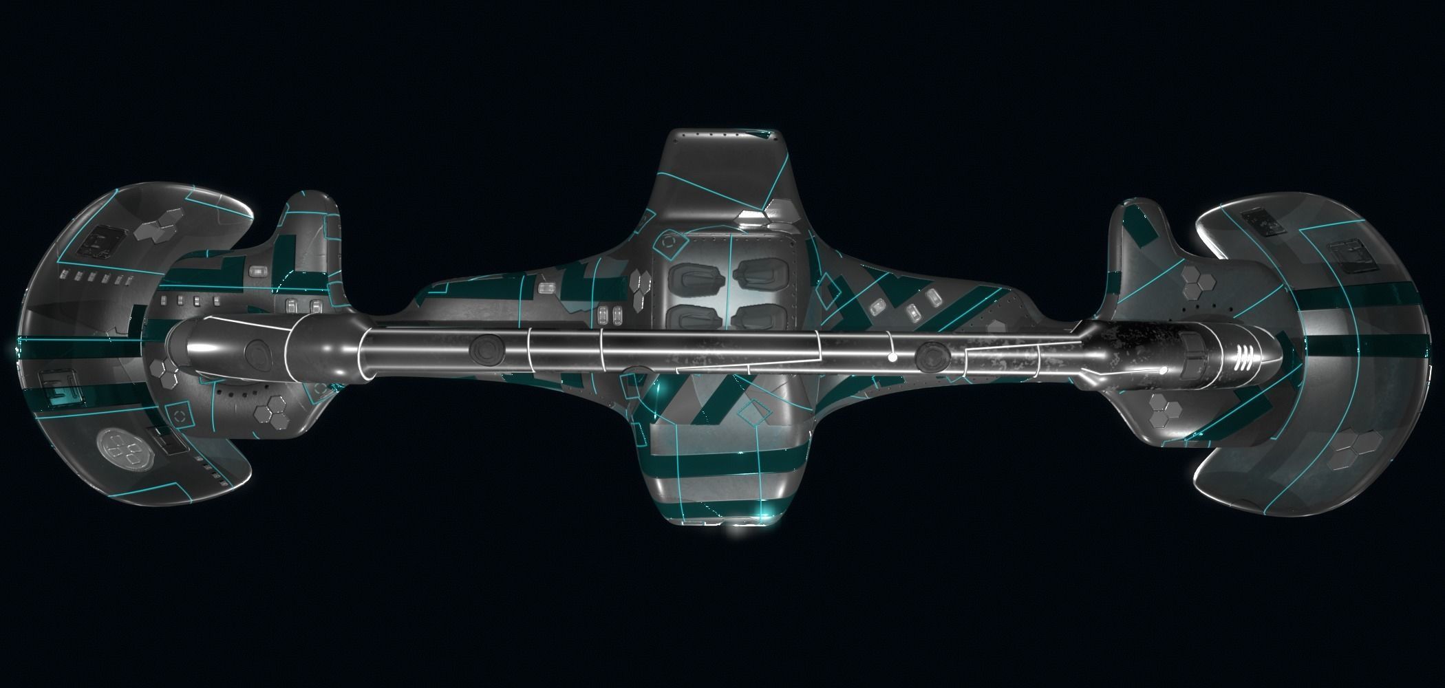 Spaceship 3D model_7