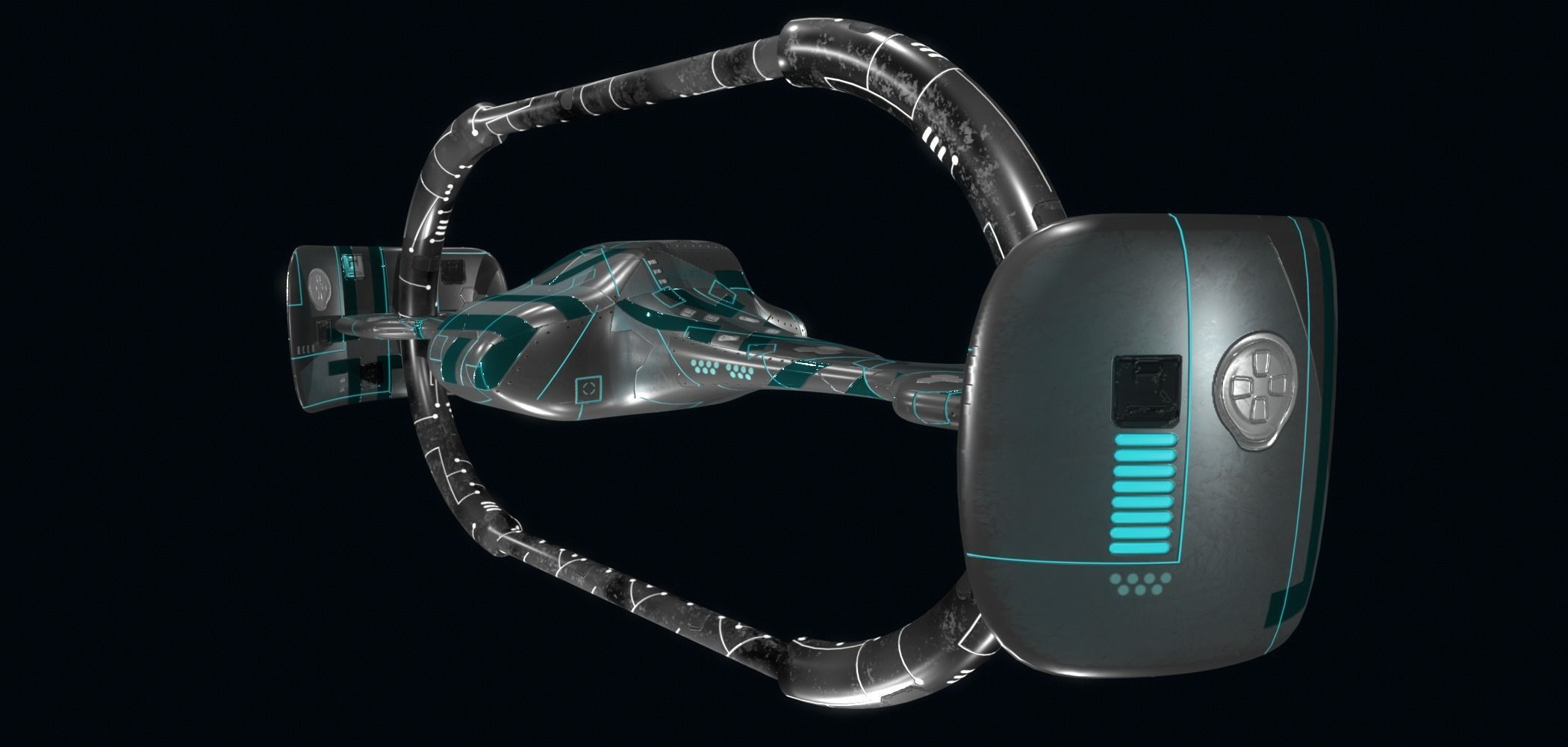 Spaceship 3D model_2