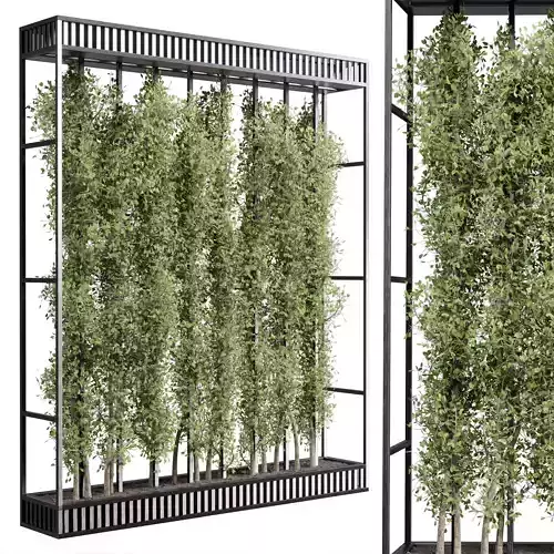 Vertical Wall Garden With Metal frame set 54