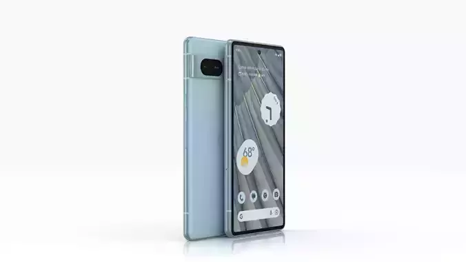 Google Pixel 7a Sea Low-poly 3D model